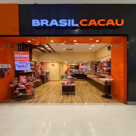 Logo da loja chocolates brasil cacau